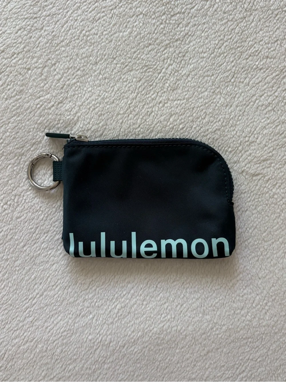 LULULEMON Dark Green Coin Pouch with Mint Logo